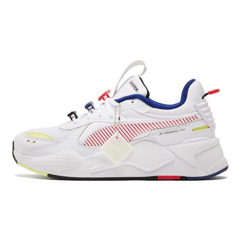 Puma RS-X Унисекс Белые Красные Желтые Синие Низкие Повседневные Кроссовки 380573-01