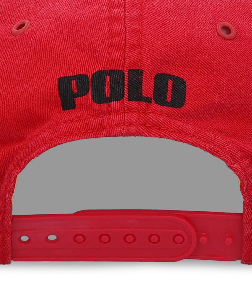 Кепка-бейсболка POLO RALPH LAUREN из твила с гоночной нашивкой - Красная
