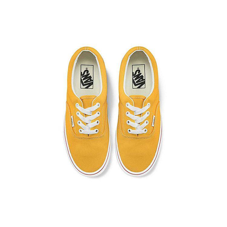 Vans Era Хлебный узор Ретро Универсальные Низкие Кеды для Скейтборда Унисекс Кроссовки Имбирно-желтый VN0A54F14G1