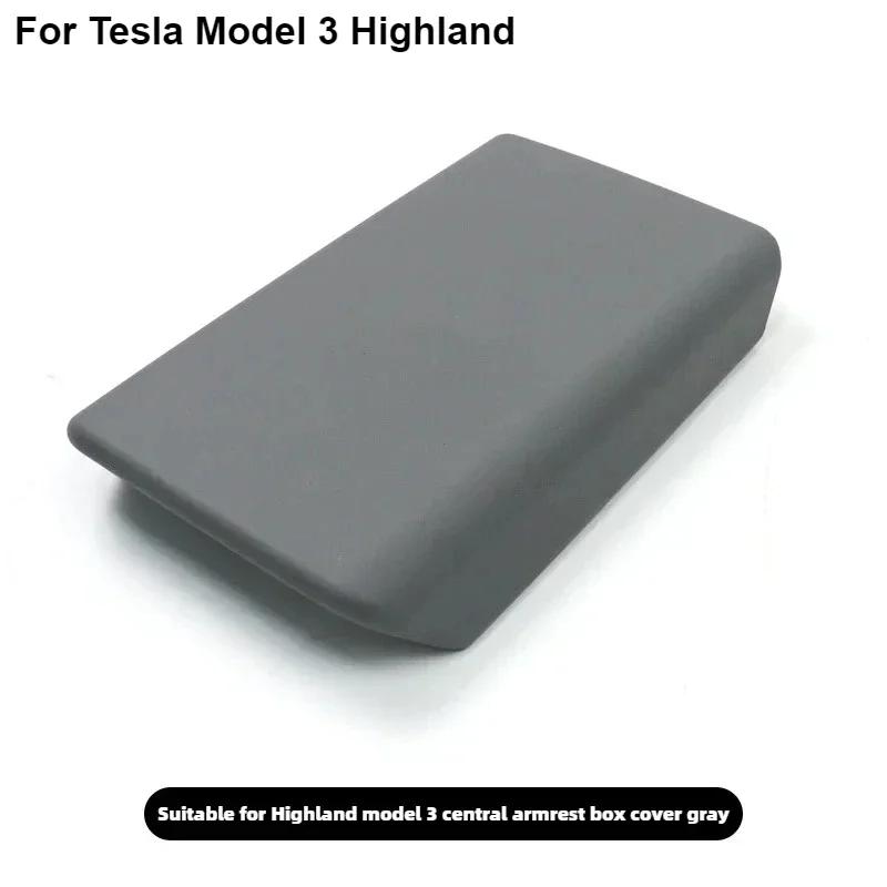 Для Tesla Model 3 Y 2024 2024 Аксессуары Подлокотник Защитная крышка коробки Белый Мягкий TPE Центральная консоль Панель Pad Model3 Highland