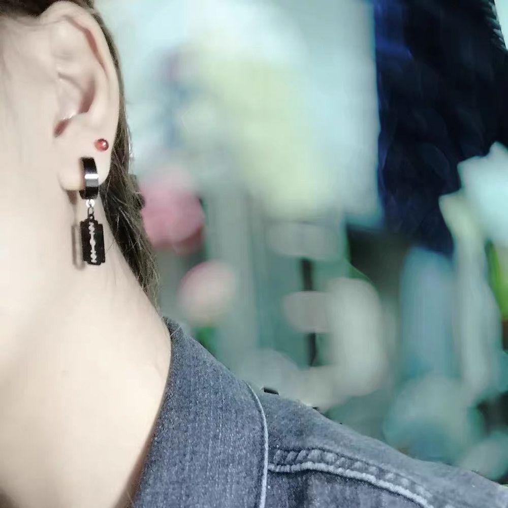Стальная подвеска полая женские серьги-гвоздики серьги-клипсы серьги-капли корейские серьги-подвески