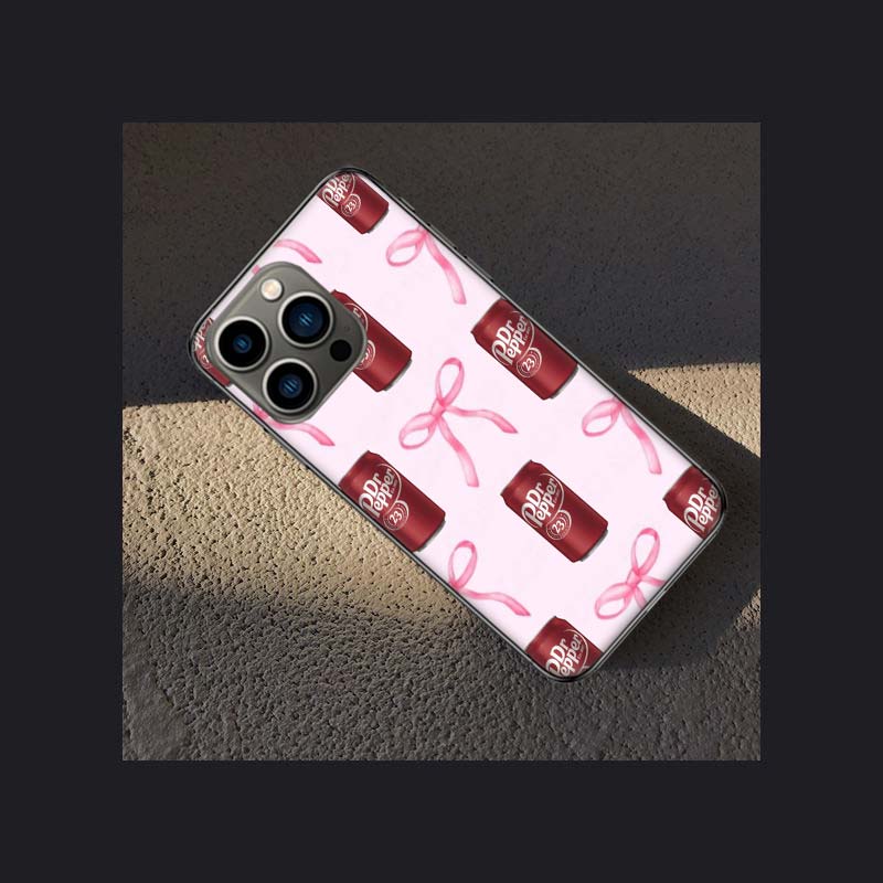 Чехол для телефона Вишневый D-Dr-P-Pepper Напиток Для Apple Iphone 16 15 Plus 13 12 Mini 16E 11 14 Pro Max X XS XR 8 7 SE 2020 Чехол-Ракушка C
