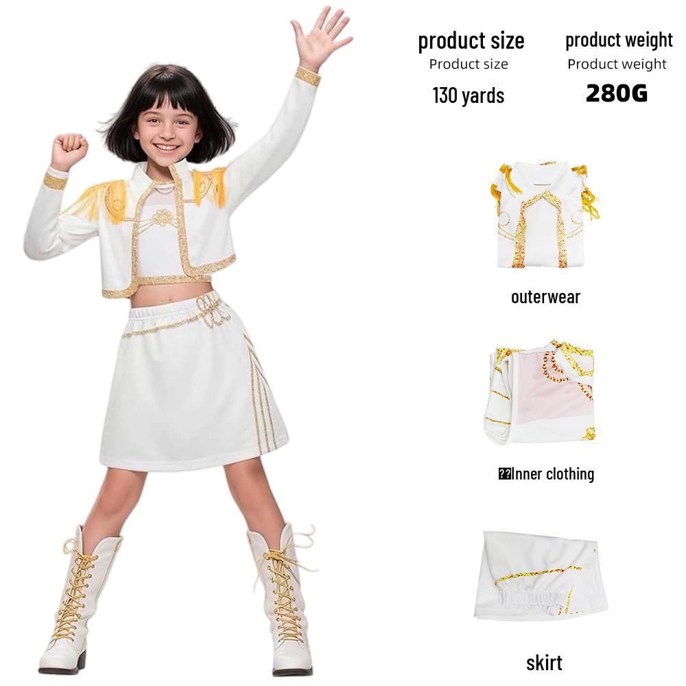 K-POP Demon Hunter Girl Group Cosplay Costume for Kids - Superstar Rumizzoi Collection