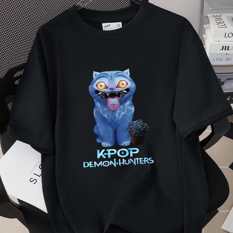 Kpop Korean Wave Witch Hunt trendy casual short sleeved printed T-shirt 5988 KTB