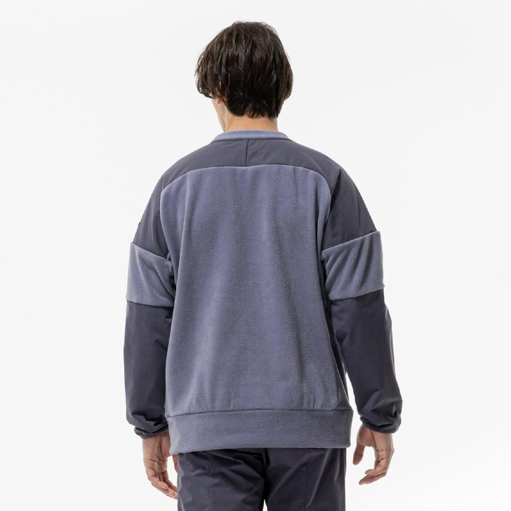 Mizuno Proof Fleece Crew Training Granite Size 32MCC559 Men's Water-Repellent Wear, Gray, L,