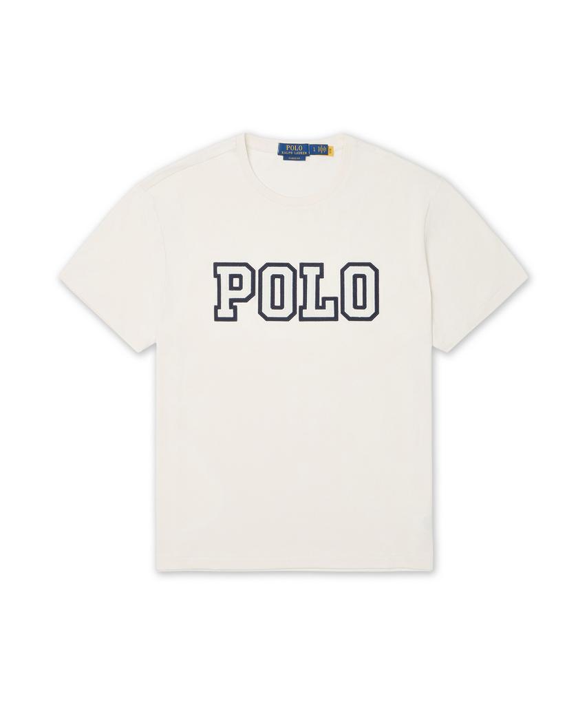 POLO RALPH LAUREN Классический крой Хлопковая футболка с логотипом - Белая