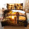 Beautiful Dancer Duvet Cover Set King Queen Full Size 3D Dance Under Moon Elegant Polyester Comforter Cover For Boy Girl Teens