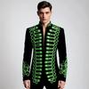 Мужской стильный пиджак с вышивкой Court Prince Green