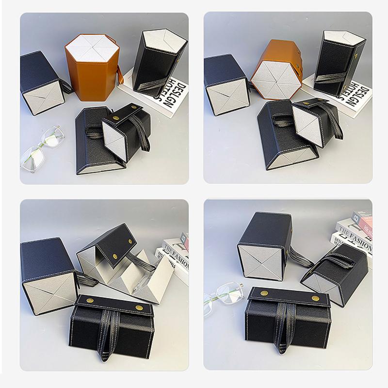 Многофункциональная шкатулка для хранения очков, складная многослойная подарочная коробка, ручная работа, домашняя коробка для хранения очков, чехол для очков