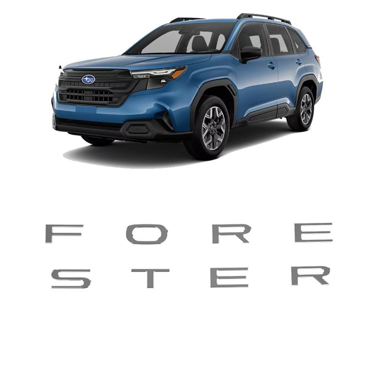 Rear Trunk Tailgate 3D Letter Inserts Compatible with 2025+ Subaru 2026 Forester New Body Style Letters with Adhesive 8pcs rjo1