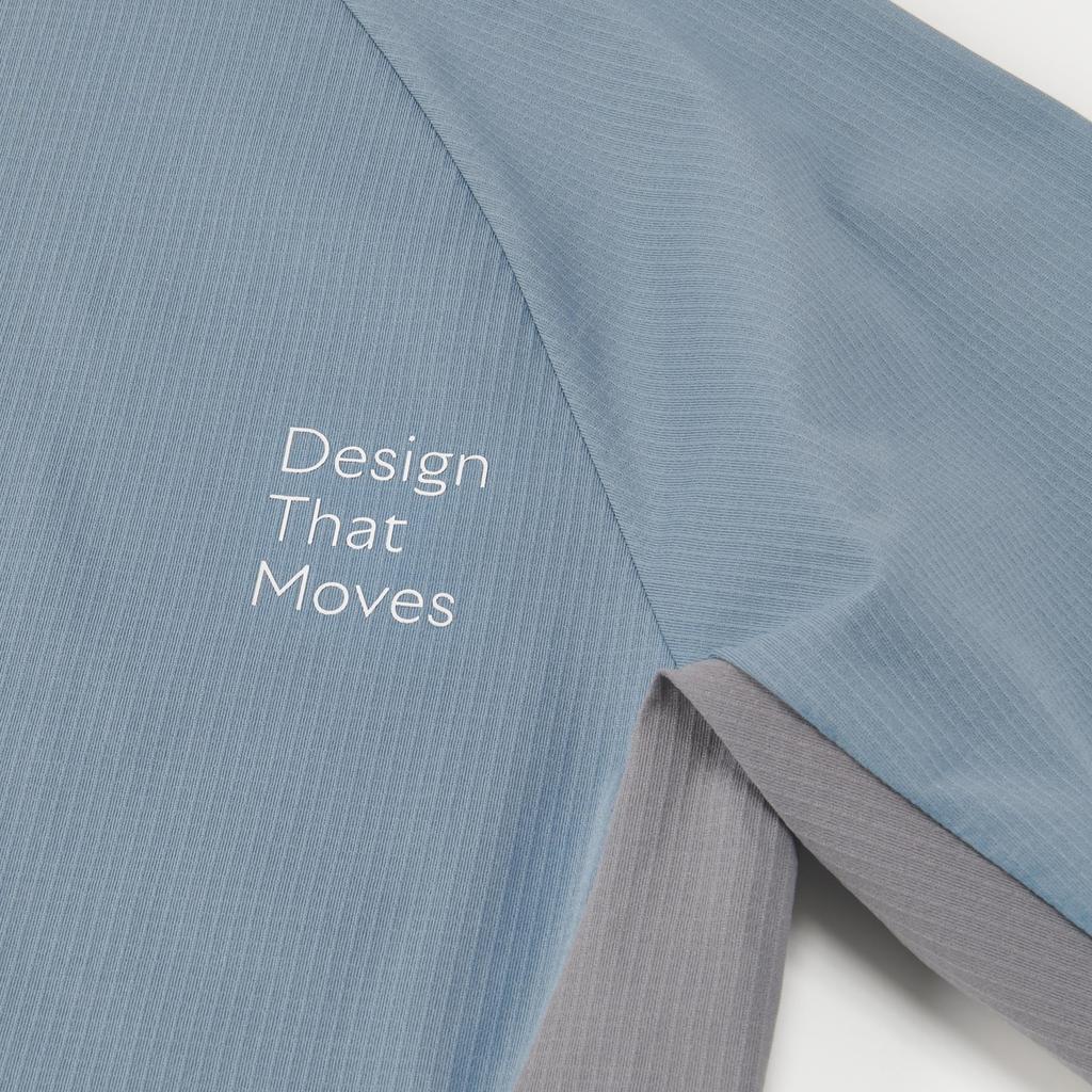 Descente Yuki Long Blue X Gray Ishikawa's Warm-Up Jacket, Volleyball, Sleeve, Autumn, Travel, Training, Stretch, DV4FJK01U,