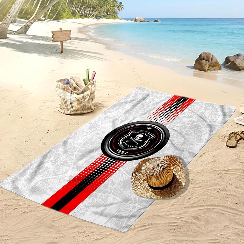 Orlando Pirates Printed Quick Dry Beach Towel Super Absorbent Soft Lightweight Bath Towel for Pool Summer Travel