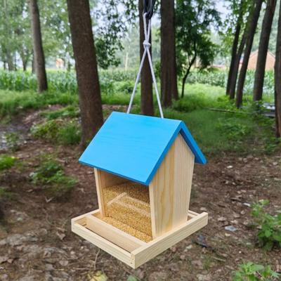 Кормушки для птиц Hopper Bird Feeders Outdoor Wild Bird Feeder Большая подвесная деревянная кормушка для птиц