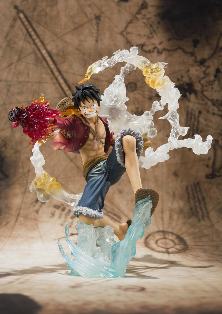 TAMASHII NATIONS FiguartsZERO Обезьяна Луффи Огненный Д. -Боевая версия. Кулак-резинка-