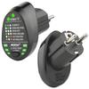 Socket Tester Voltage Test Socket Detector RCD EU/US/UK Plug Ground Zero Line Plug Polarity Phase Check Breaker Finder