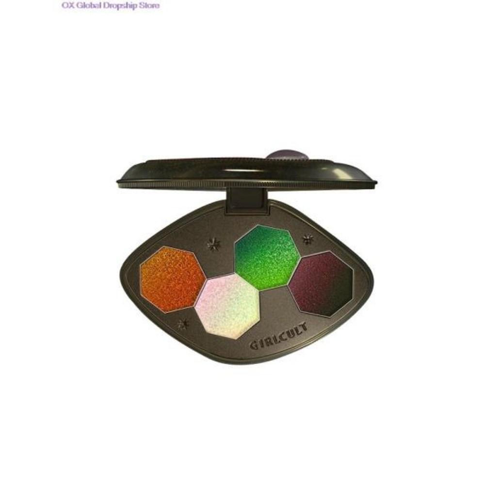 Girl Cult Eye Makeup 4 Color Shadow Palette Chameleon Blue Polarized Delicate Silky Provocative Beauty Makeup, 1 шт., 1 шт.) 40