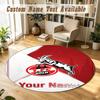 Round Rug Custom NameFC Köln Pattern Non Slip Carpet Home Floor Decor