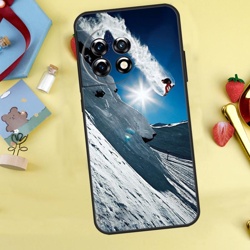 Ski Neige Snowboard Case For OnePlus 13R 12R 13T 15 13 12 11 10 9 10R 10T 8T Nord 5 CE 4 2 3 Lite N20 N30 Cover