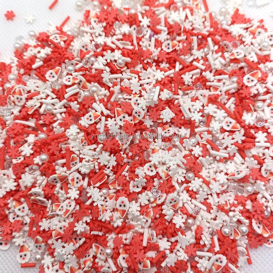 5mm Fruits Shape Christmas Halloween Sprinkles Polymer Clay Slices for Nail Slime Epoxy Resin Craft Diy