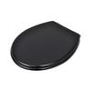 VidaXL Sièges de toilette avec couvercles 2 pcs MDF Noir