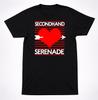 Secondhand Serenade Черная футболка с принтом Стрела Сердца Emo Pop Rock Группа Графическая футболка
