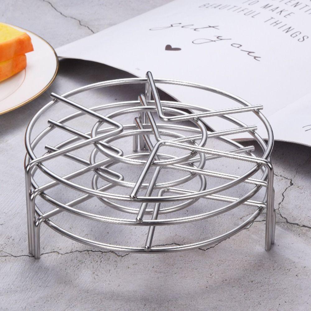 Heat Resistant Stainless Steel Kitchen Trivet Stand Steamer Egg Steamer Rack Steaming Tray