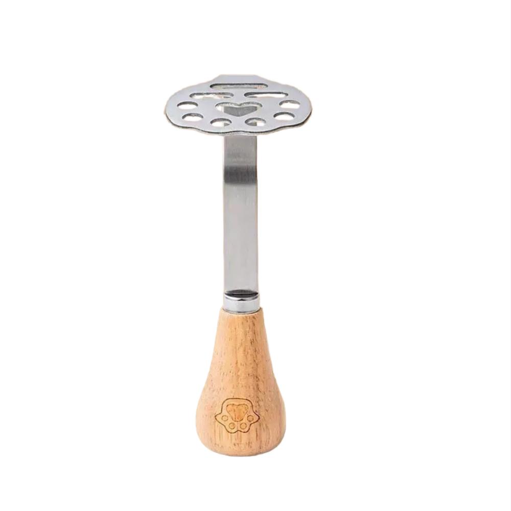 Wooden-handled Potato Grater, Mini Avocado Grater, Small Food Grater Made of High-quality Stainless Steel, Flat-bottomed Handle