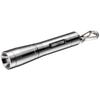 GENTOS Flashlight, Small LED Key Light, Diameter 1.5cm, AAA Battery Operated, 15 Lumens GK-001S Silver Handy Light Flashlight