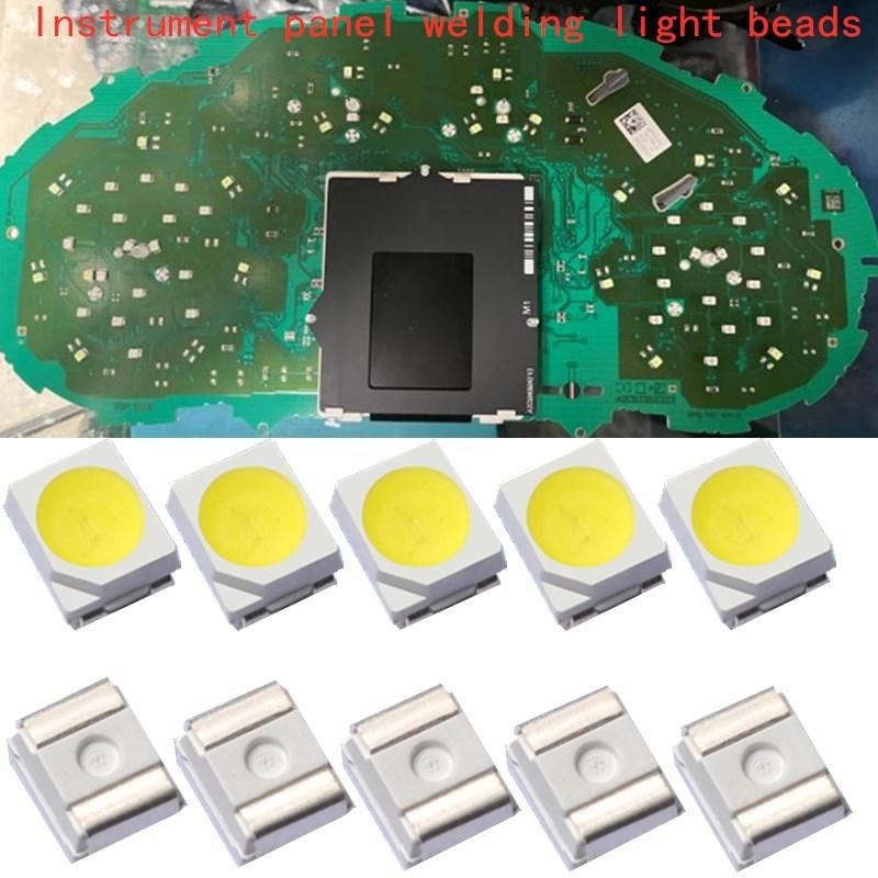100 шт. Светодиоды 3528 SMD Автомобильные приборные панели Панель приборов Светодиодные шарики для сварки Панель приборов Освещение Нео-клиновые лампочки