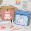 Мультяшная Kawaii Сумка для макияжа Портативная Дорожная Сумка для туалетных принадлежностей Большой Органайзер для косметики
