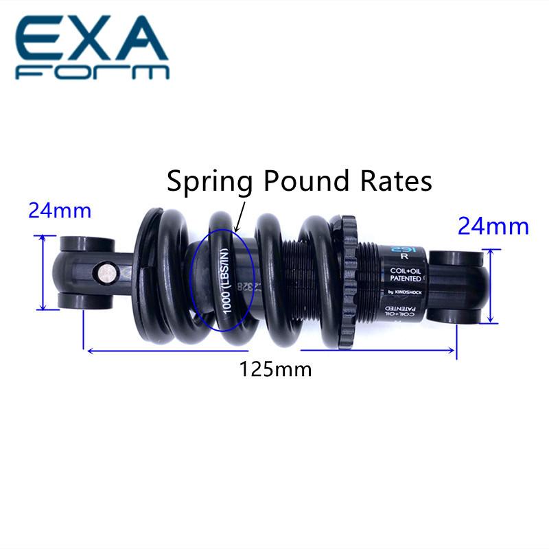 KS EXA Form 291R Амортизатор для велосипеда 125 150 165 мм Регулируемые задние амортизаторы для MTB Электросамокатов Мотоциклов Запчасти