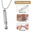 2025 New Necklace Meditation Breathing Stainless Steel Whistle Pendant Anxiety Relief Decompression Necklace Jewelry Accessories