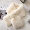 Plush Scarf Women's Winter Warm Simple Imitation Rabbit Fur Scarf New Thickened Fashion Fur Fur Scarf