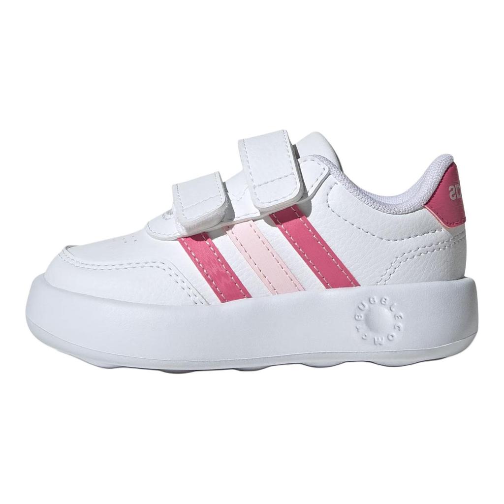 adidas Breaknet 3.0 Универсальные Удобные Классические Прочные Обувь для малышей Детская обувь Белый Фуксия Прозрачно-розовый JS3676