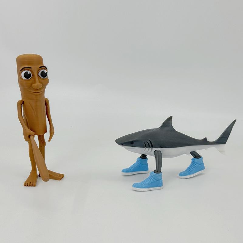 3D-печатная фигурка TungTungTung Sahur из дерева, палочка, игрушка-антистресс, креативные игрушки, украшения для дома, офиса, рабочего стола