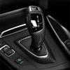 Carbon Fiber Texture ABS Car Gear Shift Knob Handbrake Protector Trim Cover Accessories For BMW F30 F10 F20 F34 F07 X3 X4 X5 X6