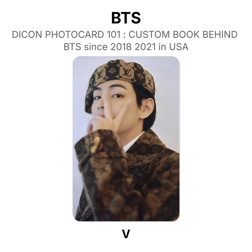 BTS DICON ФОТОКАРТА 101 : КАСТОМНАЯ КНИГА ПОСЛЕ BTS с 2018 по 2021 год в США Официальная фотокарточка