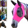 Anti-Fly Mesh Equine Mask Horse Mask Stretch Bug Eye Horse Fly Mask with Covered Ears Horse Fly Mask Long Nose with Ears
