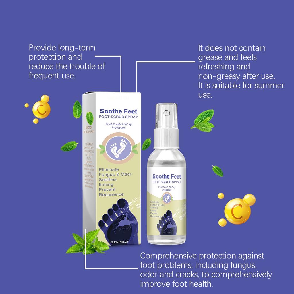 Спрей от запаха ногАнтибактериальный дезодорант-порошокПротив зуда и запаха пота Жидкость для ног спортсменов Противогрибковая обувь Носки Уход за ногами