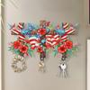 Wooden Flag & Flower Diamond Art Hanging Hooks Rhinestone Painting Coat Hook 3 Hooks Diamond Painting Hook Rail DIY Crafts Decor