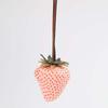 3D Versatile Bag Charm Waterproof Red Resin Fruit Pendant Keychain Strawberry Key Ring  Gift