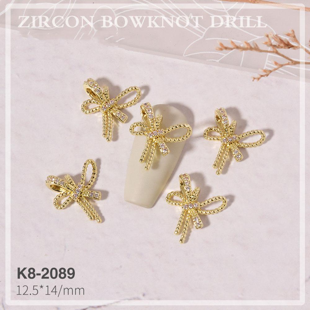 Украшения Роскошные DIY Украшения для нейл-арта Стразы для ногтей Аксессуары для маникюра Бантики Ювелирные изделия