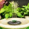 4W Solar Powered Bird Bath Fountain Pump with 7 Nozzles and Colorful LED Lights for Garden Supplies Swimming Pool Fish Tank Pond