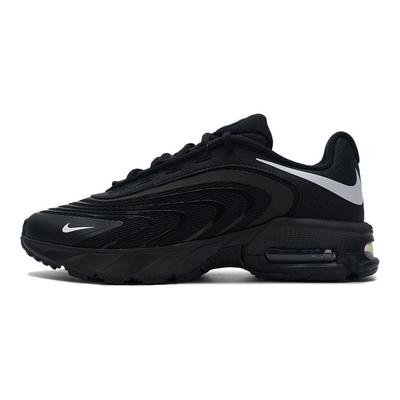 Air Max Огненная Ткань, Синтетическая Кожа Устойчивая к Истиранию Дышащая Низкие Повседневные Кроссовки Мужские Черные IO4510-003