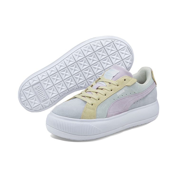Puma Женские замшевые кроссовки Mayu Raw Ice Flow White 383114-01
