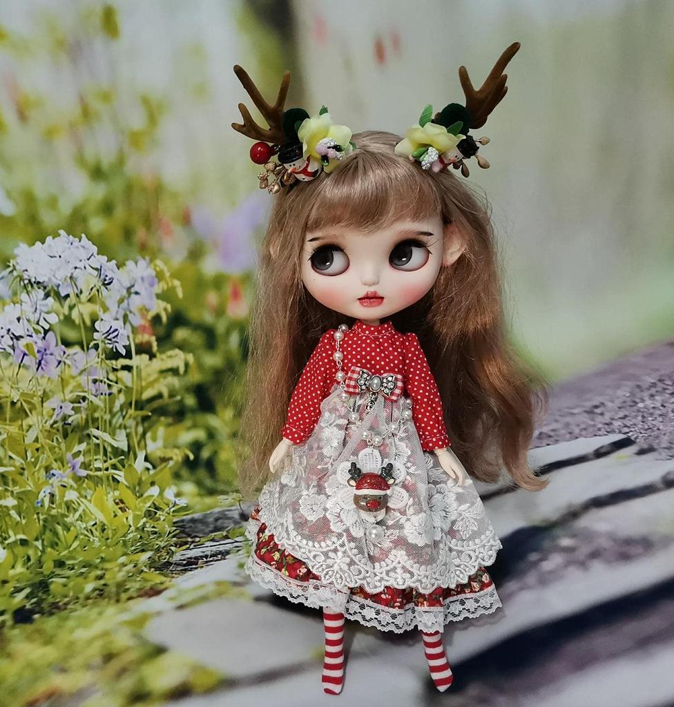 Костюм Блит Обицу 24 Azone General Doll Одежда с украшением в виде рогов Платье Licca-chan