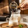 70/100Ml Wood Handle Glass Espresso Measuring Cup Diy Milk Jug Coffee Supplies Ransparent Transparent Kitchen Measure Mug