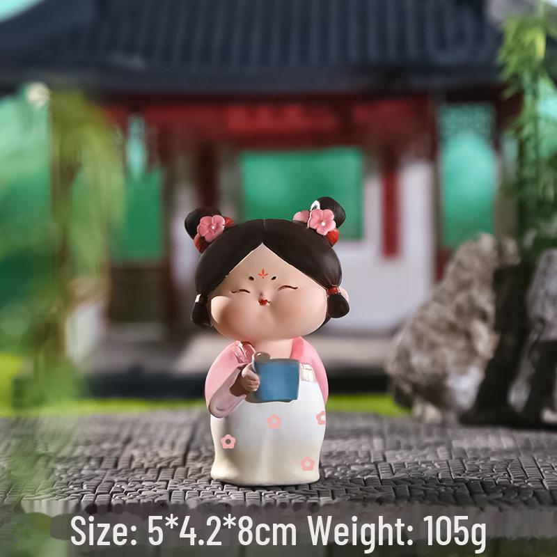 Креативный держатель для телефона в стиле династии Тан: Изысканный орнамент из смолы