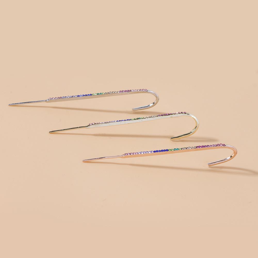 Minimalist Ear Stylish Cuff Earrings With Rhinestones For Weddings Gifts And