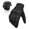 Goatskin Leather Motorcycle Gloves for Men Women Breathable Touchscreen Motorbike Powersports Riding Gloves